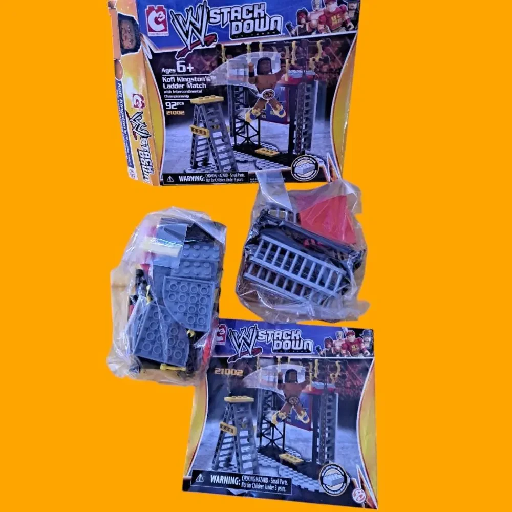 New WWE Stackdown Kofi Kingston's Ladder‎ Match Set 92 Pcs